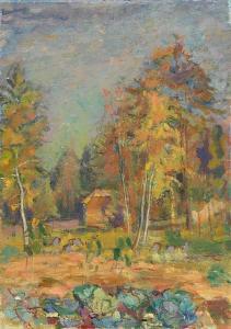 SOKOLOV Petr Ivanovich 1892-1938,Autumn Landscape,MacDougall's GB 2016-06-08