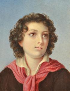 SOKOLOV Piotr Fedorovich 1791-1848,Portrait of a Boy,Leonard Joel AU 2015-12-01