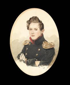 SOKOLOV Piotr Fedorovich 1791-1848,Portrait of Count Lev Sollogub,MacDougall's GB 2015-12-02