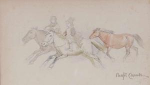 SOKOLOV Piotr Fedorovich 1791-1848,Reiter zu Pferde,Kastern DE 2019-09-21