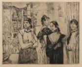 SOLANA Jose Luis Gutierrez 1886-1945,Mujeres de la calle,Goya Subastas ES 2018-01-31