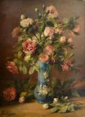 SOLANGE Marthe,Bouquet fleuri,19th century,Gautier-Goxe-Belaisch, Enghien Hotel des ventes 2018-07-01
