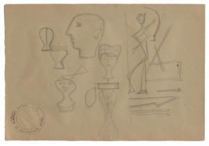 SOLDATI Atanasio 1896-1953,Studio di figure,1950,Meeting Art IT 2024-03-06