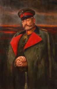 SOLDIN B 1847-1934,Portrait Paul von Hindenburg,Mehlis DE 2017-02-25