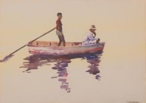 SOLDWEDEL Frederic A 1886-1957,Two in a Boat,William Doyle US 2020-01-08