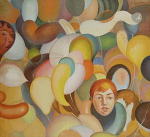 SOLEGAONKAR G.M 1912-1986,Les Ballons,1960,Ader FR 2019-06-12
