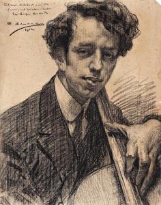 SOLER DE LAS CASAS Ernest,Retratos del violonchelista Gaspar Cassadó,1914,Balclis 2017-03-15