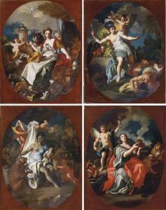 SOLIMENA Francesco Ciccio,An Allegory of the Four Continents: Europe; Americ,Christie's 2005-06-02