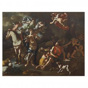 SOLIMENA Francesco Ciccio 1657-1747,ARRIVO DI ERMINIA TRA I PASTORI,1657,Pandolfini IT 2023-11-15