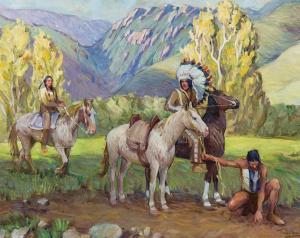 SOLLIDAY Tim 1952,American Indians,Scottsdale Art Auction US 2024-04-12