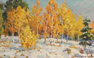 SOLODOVNIKOV Alexei Pavlovitch 1928-2017,Autumn Snow,John Nicholson GB 2020-12-07