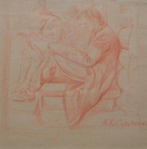 SOLOMINE Nicolaï 1907,Cour de dessin,Rossini FR 2011-12-15