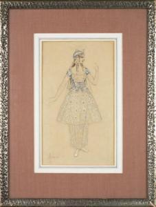 SOLOMKO Sergey Sergeyevich 1867-1928,Projet de costume pour l'opéra «Le Pri,Pierre Bergé & Associés 2020-12-15