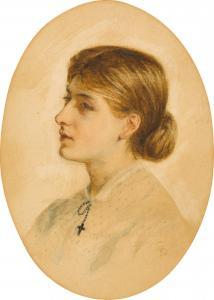 SOLOMON Rebecca 1832-1886,Portrait of Louisa Baldwin,Sotheby's GB 2022-07-13