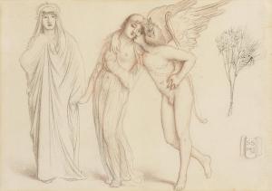 SOLOMON Simeon 1840-1905,Cupid luring away from chastity,1865,Bonhams GB 2024-03-20