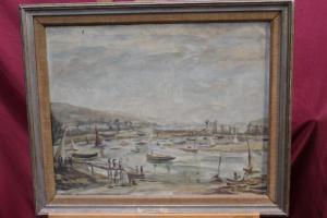 SOLOMONS E.F,boats on the estuary,1936,Reeman Dansie GB 2018-11-06