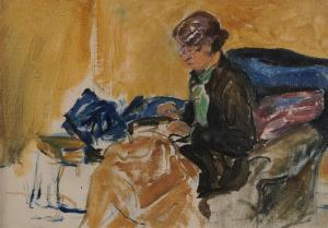 SOLOMONS Estella 1882-1968,Women Sewing,Morgan O'Driscoll IE 2012-07-02