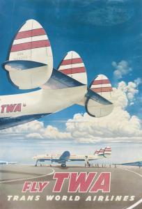 SOLTESZ FRANK 1912-1986,FLY TWA,1952,Swann Galleries US 2018-10-25