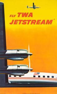 SOLTESZ FRANK 1898-1972,FLY TWA JETSTREAM,1957,Swann Galleries US 2021-11-23