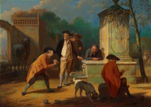 SOMERS Louis 1813-1880,A Game of Bocce,Palais Dorotheum AT 2022-11-08