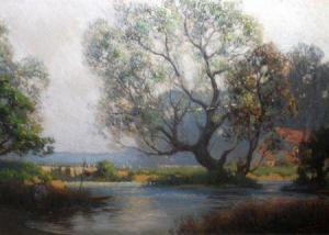 SOMERSCALES ROBERT 1917-1944,French River Landscape,Keys GB 2013-02-01