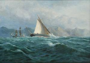 SOMERSCALES Thomas Jacques 1842-1927,Yachts racing off the Andes,Woolley & Wallis GB 2023-09-05
