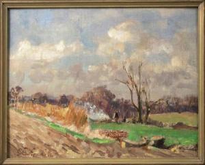 SOMERVILLE Stuart Scott 1908-1983,A LANDSCAPE WITH WOODMEN BY A FIR,Sworders GB 2009-02-17