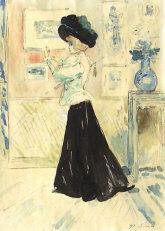 SOMM Francois Clement 1844-1907,Lady Dressing in an Interior,Mullen's Laurel Park IE 2008-03-02