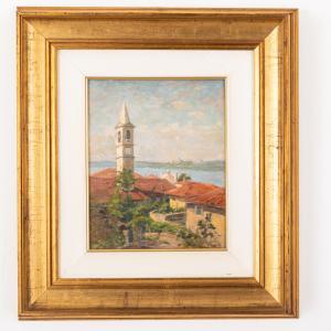 SOMMARIVA Emilio 1883-1956,Scorcio con chiesetta,Wannenes Art Auctions IT 2022-12-16