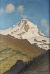 SOMMATI DI MOMBELLO Giulio,Paesaggio montano con vetta innevata,1929,Sant'Agostino 2023-12-12