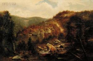 SOMMER Charles, Chas A 1829-1894,Autumn View with River,1865,Skinner US 2008-09-12