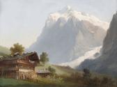 SOMMER Ferdinand 1822-1901,Blick von Grindelwald auf das Wetterhorn,Dobiaschofsky CH 2011-05-11