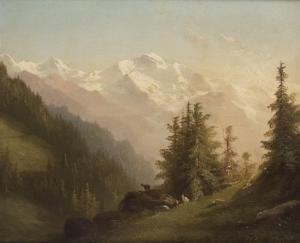 SOMMER Ferdinand 1822-1901,In den Schweizer Alpen,Peter Karbstein DE 2023-03-04