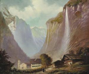 SOMMER Ferdinand 1822-1901,"Staubbach".,Dobiaschofsky CH 2007-05-01