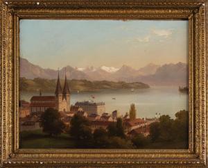 SOMMER Ferdinand 1822-1901,Veduta della città di Lucerna,Wannenes Art Auctions IT 2021-03-18