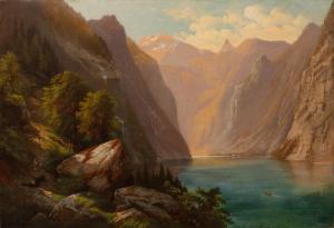 SOMMER Otto 1811-1911,Mountain Lake,1841,Neal Auction Company US 2023-01-11