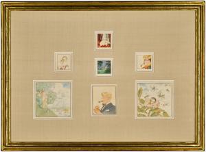 SOMOV Constantin Andrevich,Menu Cards with Vignettes (Seven Works) each vigne,Sotheby's 2021-11-30
