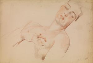 SOMOV Constantin Andrevich,Reclining Young Man (Boris Snezhkovsky),1931,MacDougall's 2024-04-10
