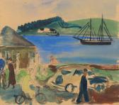 SONDERGAARD Jens Andersen 1895-1957,A scenery from the Limfjord,1937,Bruun Rasmussen DK 2017-03-07