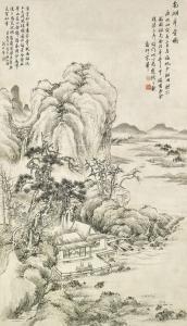 SONG Luo 1634-1713,Cottage by the Southern Lake,1686,Christie's GB 2018-05-28