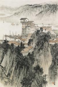 SONG WENZHI 1918-1999,View of Lake Shang,1963,Christie's GB 2012-11-26