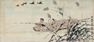 SONG Young Bang 1936,Fishing,1980,Seoul Auction KR 2009-12-20