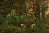 SONNE Jeppe Jørgen 1771-1833,A flock of hinds in the forest,Bruun Rasmussen DK 2017-06-12