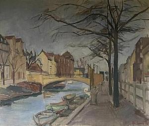 SONNE Per 1906-1988,Canal scenery,Bruun Rasmussen DK 2022-09-22