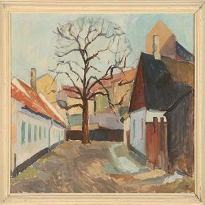 SONNE Per 1906-1988,Street scenery,1956,Bruun Rasmussen DK 2011-07-04