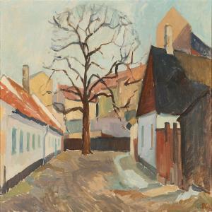 SONNE Per 1906-1988,Street scenery,1956,Bruun Rasmussen DK 2010-09-20