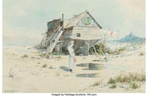 SONNTAG William Louis II 1869-1898,Girl on a Beach,Heritage US 2023-01-12