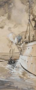 SONNTAG William Louis II 1869-1898,Lowering the Life Boat,Shannon's US 2019-06-20