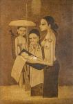 SOO PIENG CHEONG 1917-1983,A Dayak Family,1975,Larasati ID 2022-07-10