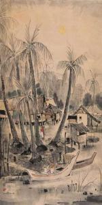 SOO PIENG CHEONG 1917-1983,Kampong by the River,1961,Christie's GB 2015-11-29